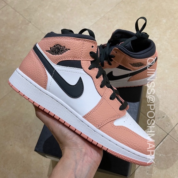 Jordan Shoes - Air Jordan 1 Mid GS Pink Quartz 7Y/W8.5